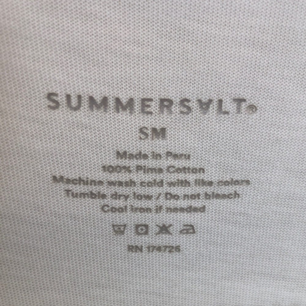 Summersalt 100% Pima Cotton White Luxe Tiered Maxi Dress Size Small - Picture 3 of 6